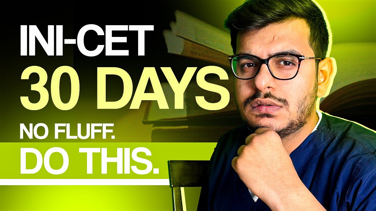 30 Days Marathon Plan for INI-CET November 2025