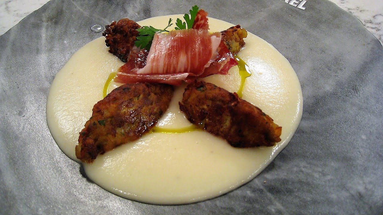 Delicias de jamón con parmentier