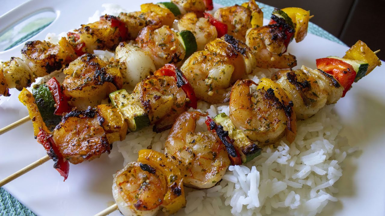 Brochetas de camarón - receta rápida, fácil y saludable | Cocinando con Ester
