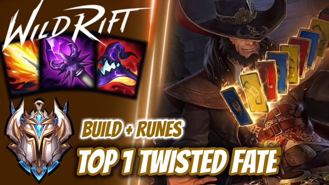 Wild Rift Top 1 Twisted Fate - Challenger Full Ranked