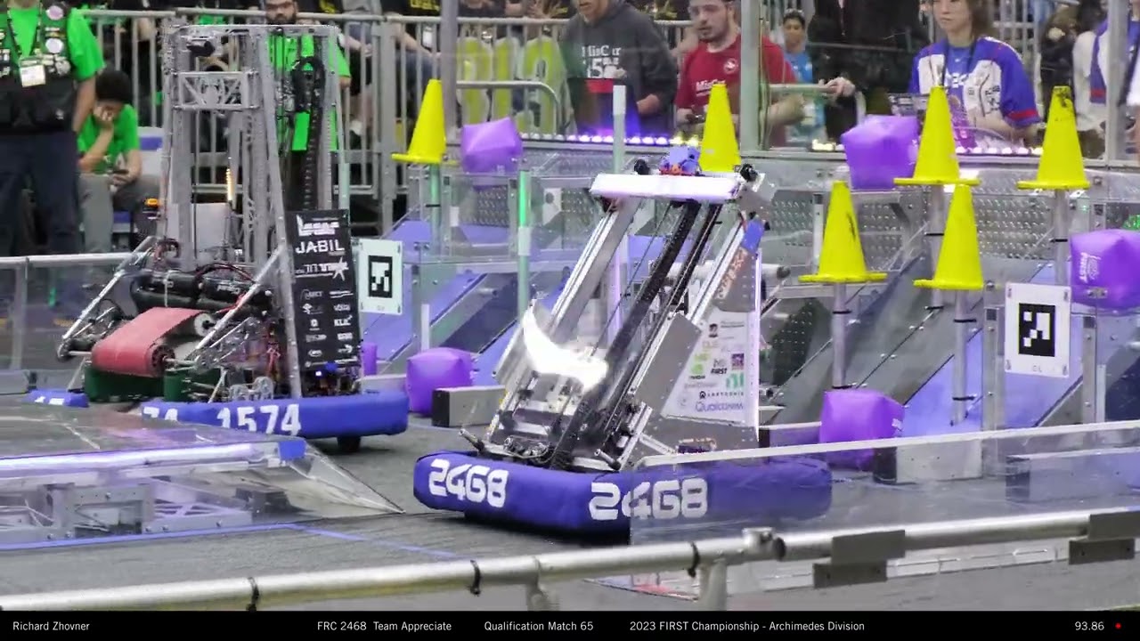 2023 ARCHIMEDES Q65 / FRC 2468 TEAM APPRECIATE / CLEAN ROBOT VIDEO