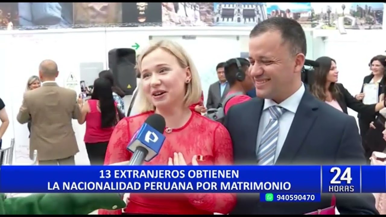 Migraciones: 13 extranjeros obtienen nacionalidad peruana por matrimonio