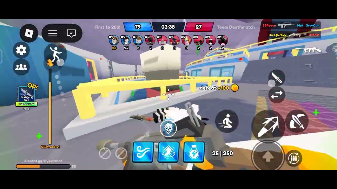Starting over from lev 0 our goal is lev 20(part 1) #hypershot#roblox part 2comming soon