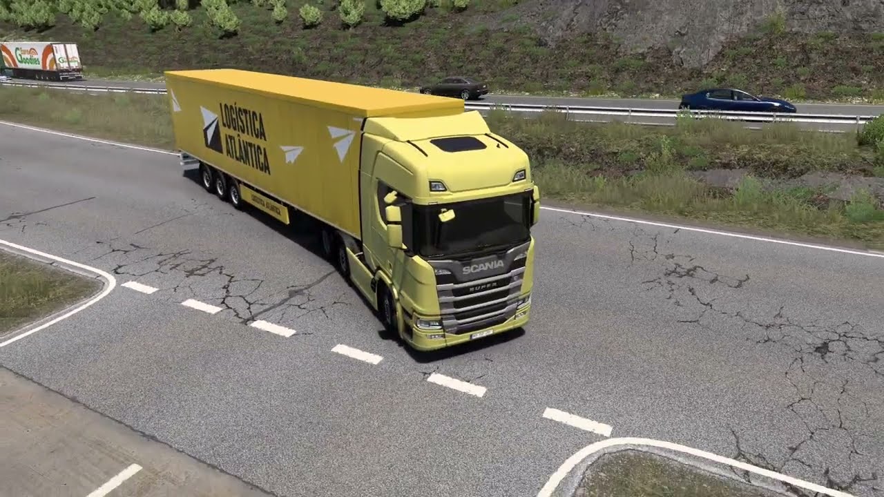 ETS2:  entrega Fiação Elétrica entre Porto (Portugal) até O Barco (Espanha)