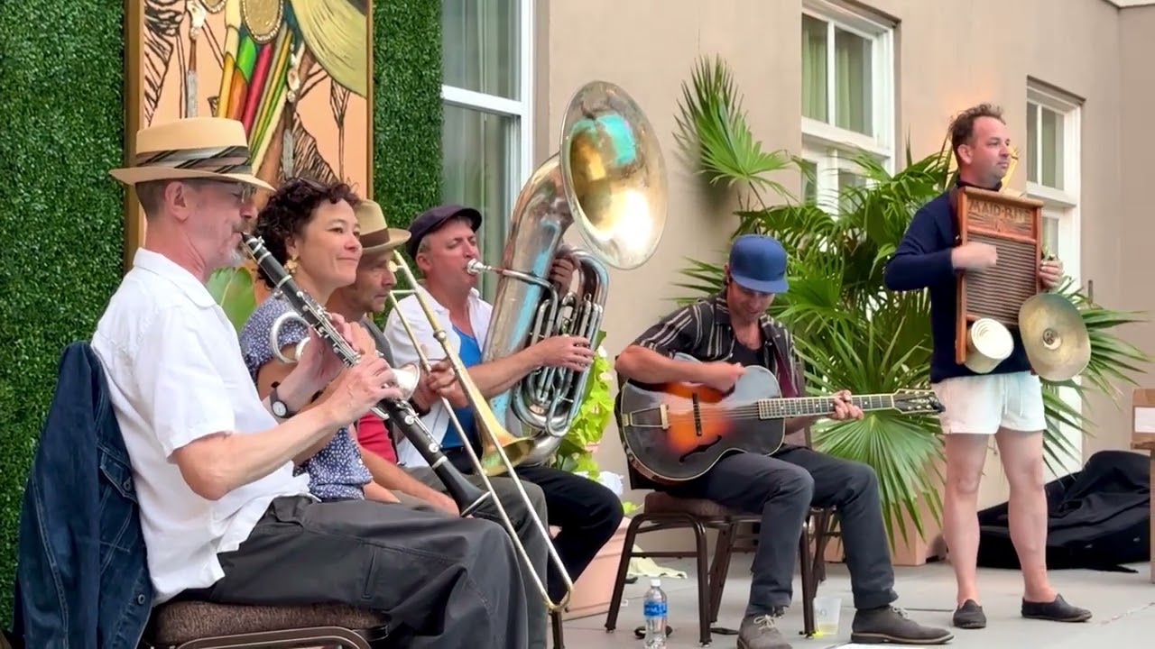Tuba Skinny playing San during the French Quarter Festival New Orleans 2025