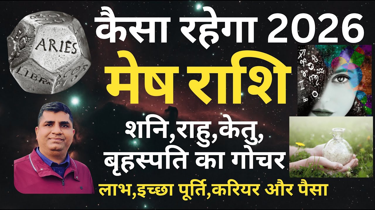 Mesh Rashi 2026| Shani-Rahu-Ketu-Brihaspati Gochar 2026|