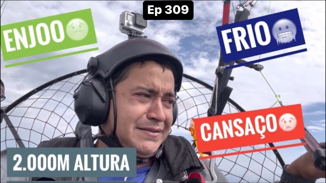 VOEI de MINAS GERAIS á SÃO PAULO de PARAMOTOR. OLHA ONDE CHEGUEI.