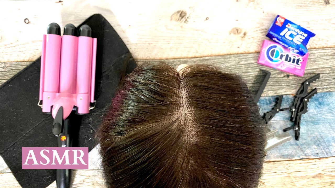 ASMR Sleep: Hairstyling & Gum Chewing Triggers | No Talk🥱