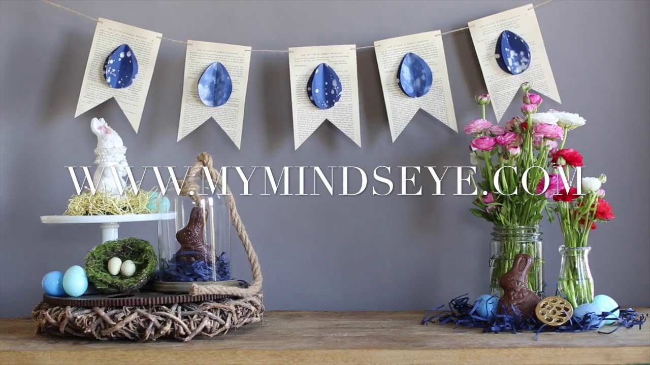 Easter Egg Shibori Inspired Banner
