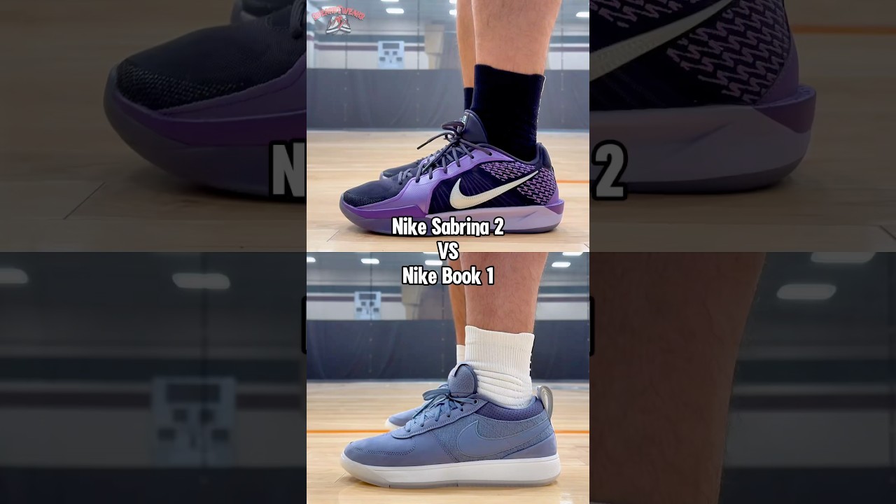 Nike Sabrina 2 VS Nike Book 1 On Feet & In Hand Looks - Short Review #shorts #devinbooker #sabrina
