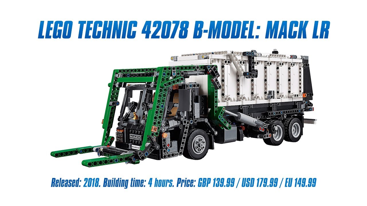 LEGO Technic 42078 B-model: Mack LR In-depth Review & Speed Build [4K]