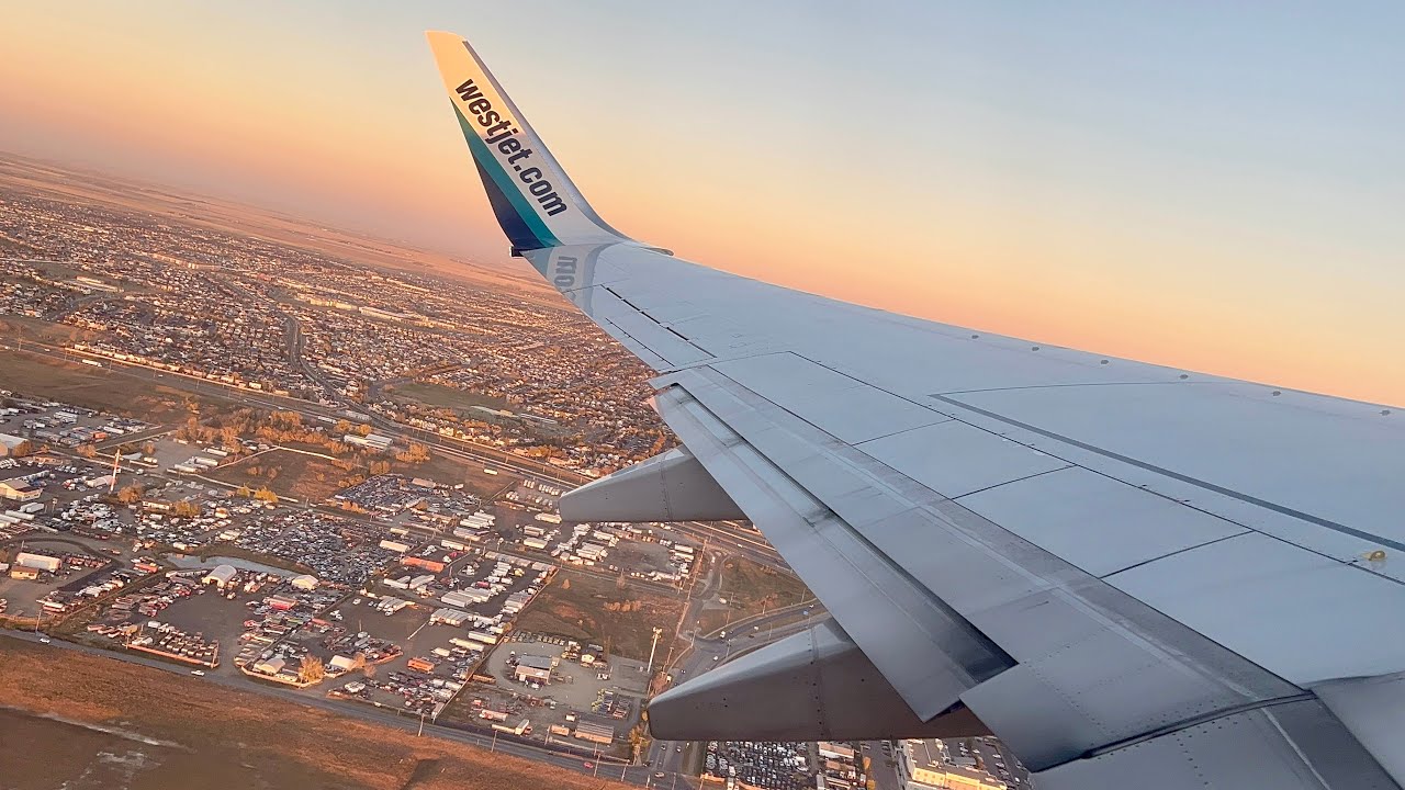 Golden Hour Takeoff from Calgary!
