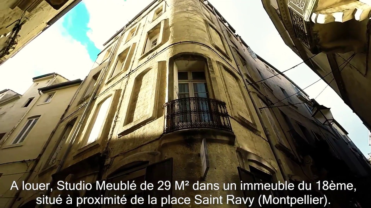 location studio meublé 2 rue joubert montpellier : 495 E/mois