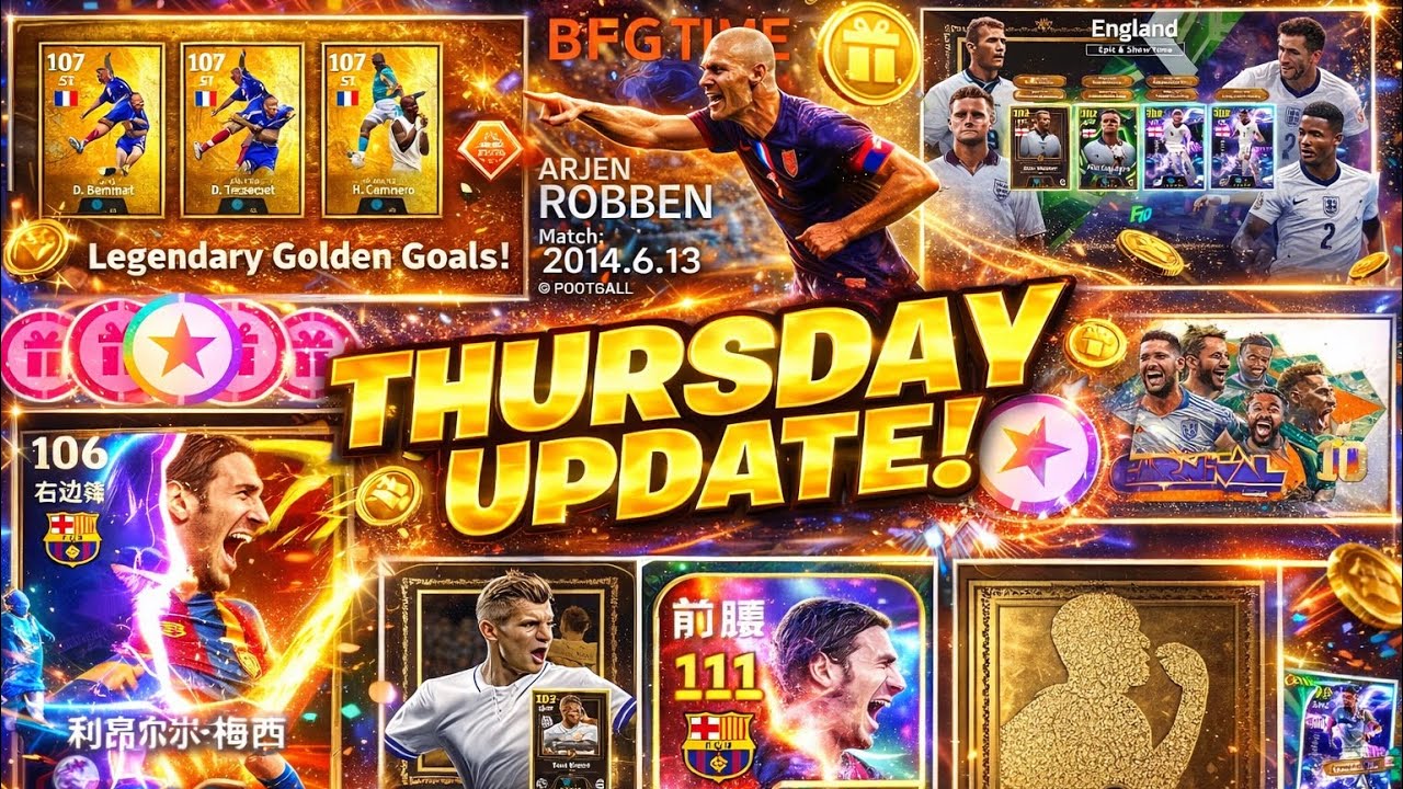 🚨 Что появится в четверг в eFootball 2026 🤩 Новые эпические + бесплатные кампании ShowTime и blue...