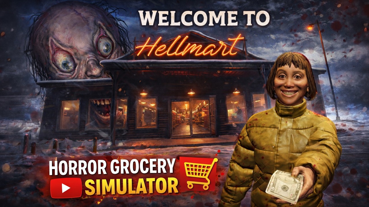 Working the Night Shift at Hellmart… | Horror Grocery Store Simulator Gameplay #hellmart