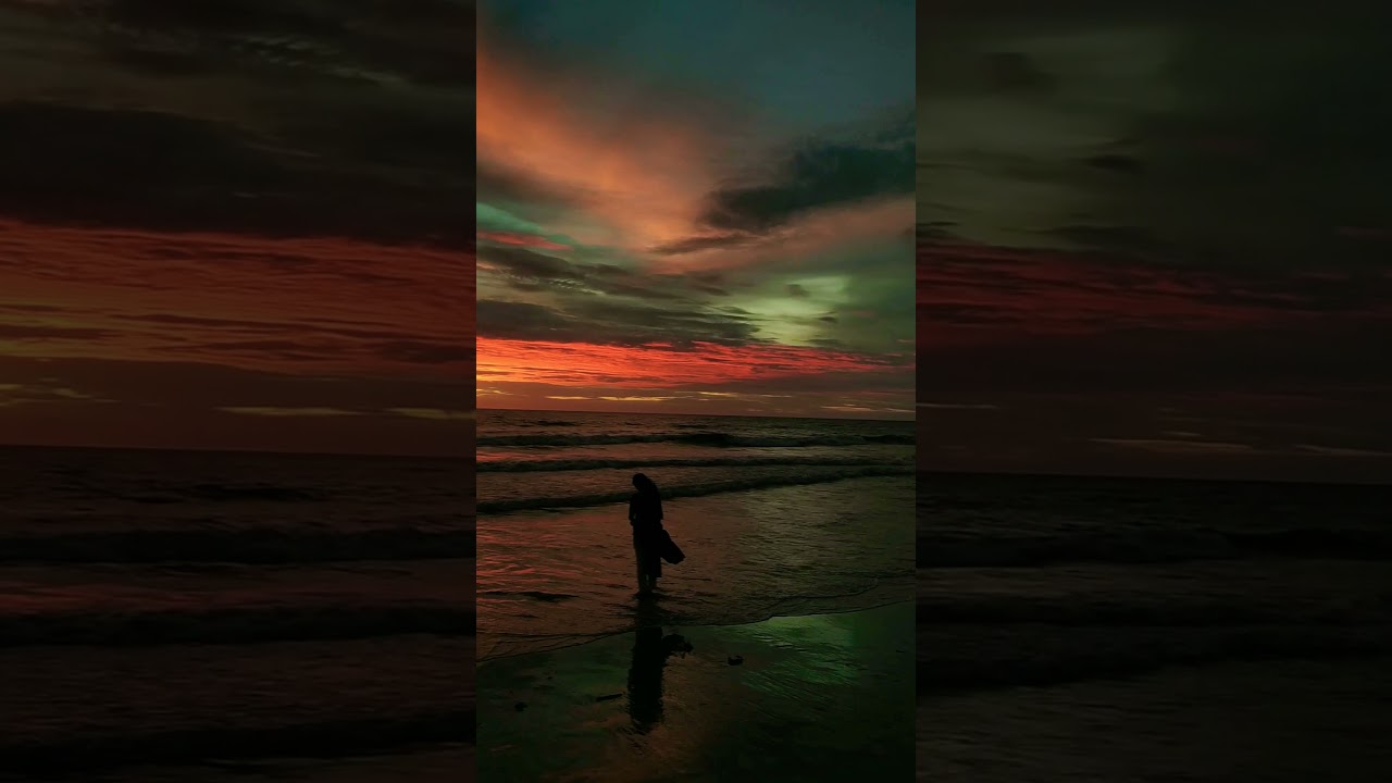 Kozhikode beach whatsapp status full screen | sunset video| #kurupmovievideosong