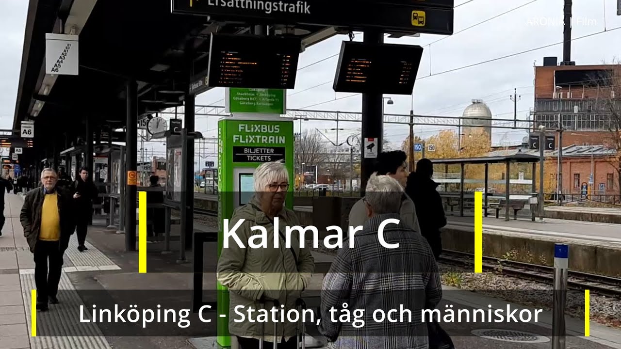2021-10-28 KALMARRESA - Linköping C - Station, tåg och människor - Del 2