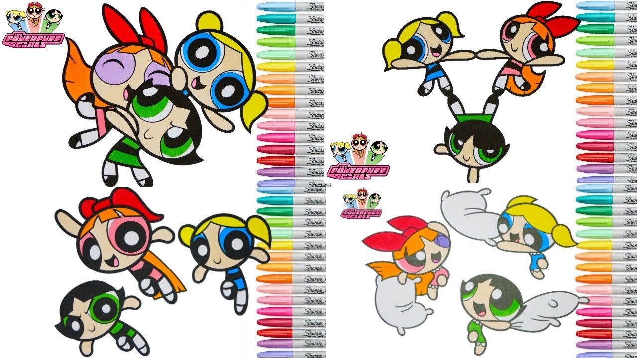 Powerpuff Girls Coloring Book Compilation Video Blossom Buttercup Bubbles