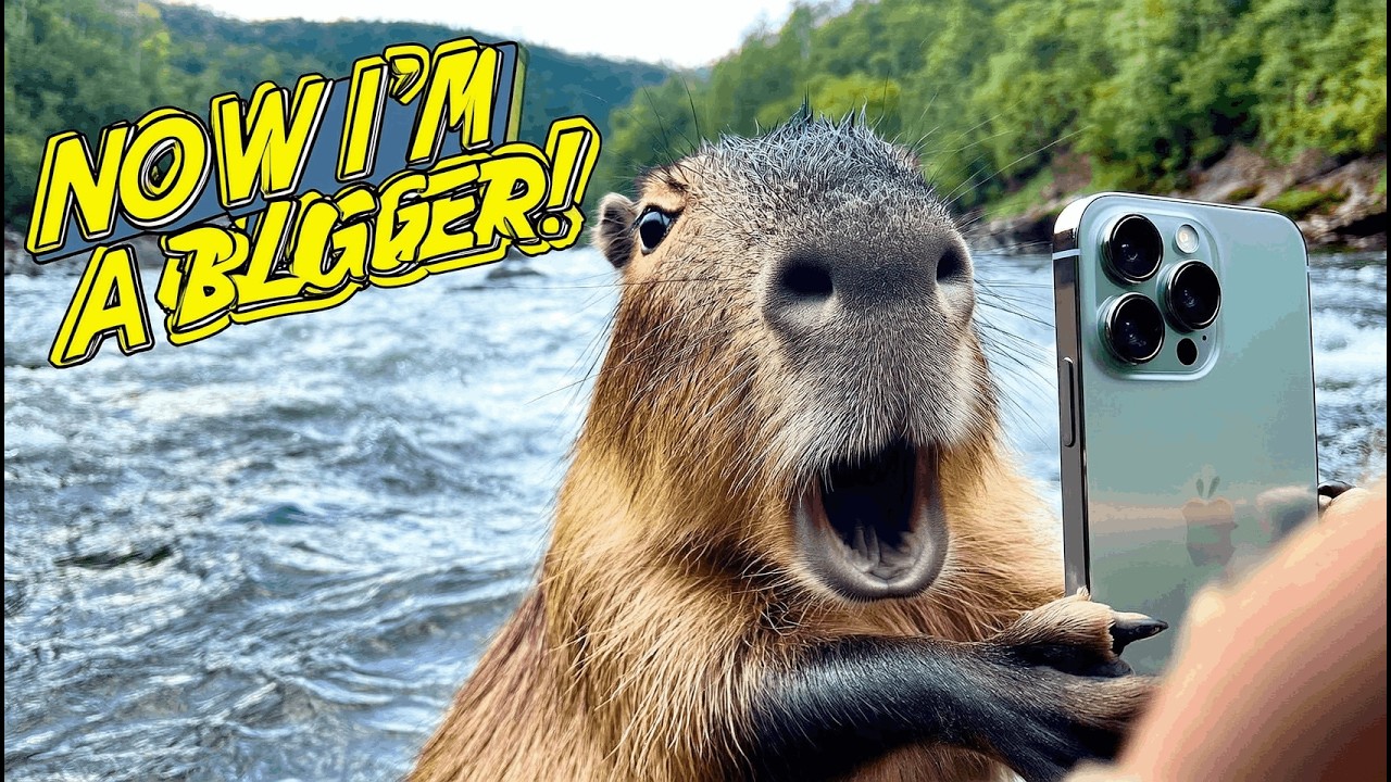 A Day in the Life of a Capybara Blogger🐹🌊