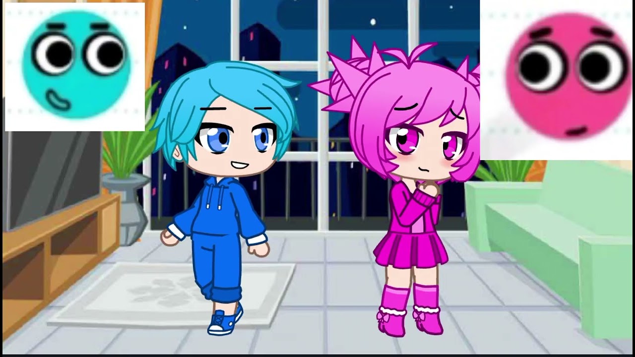 (FIXED) What If Blue Ball And Pink Ball From LoveBalls Were Humans 
