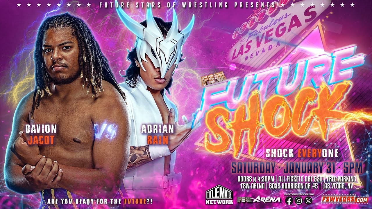 Davion Jacot (Jakeaux) w/ Daena Lynn vs Adrian Rain PART III at FSW: Future Shock (1/31/2026)