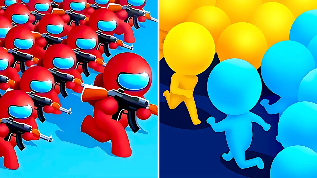 Gun Clash 3D Vs Count Master 3D🍎🔴🍎Walkthrough Android IOS Max Gameplay 