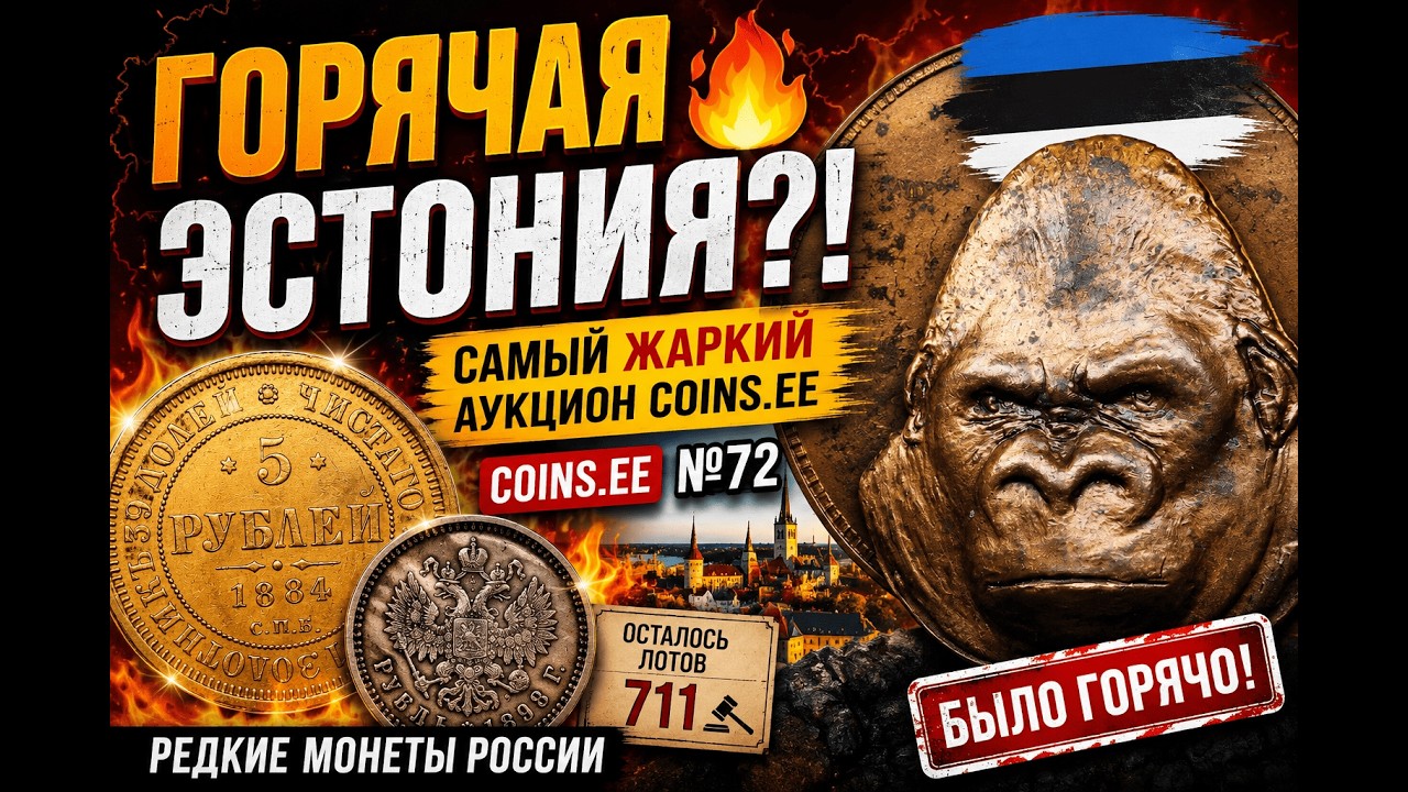 Самый ЖАРКИЙ аукцион в Эстонии? Coins.ee 72 🔥