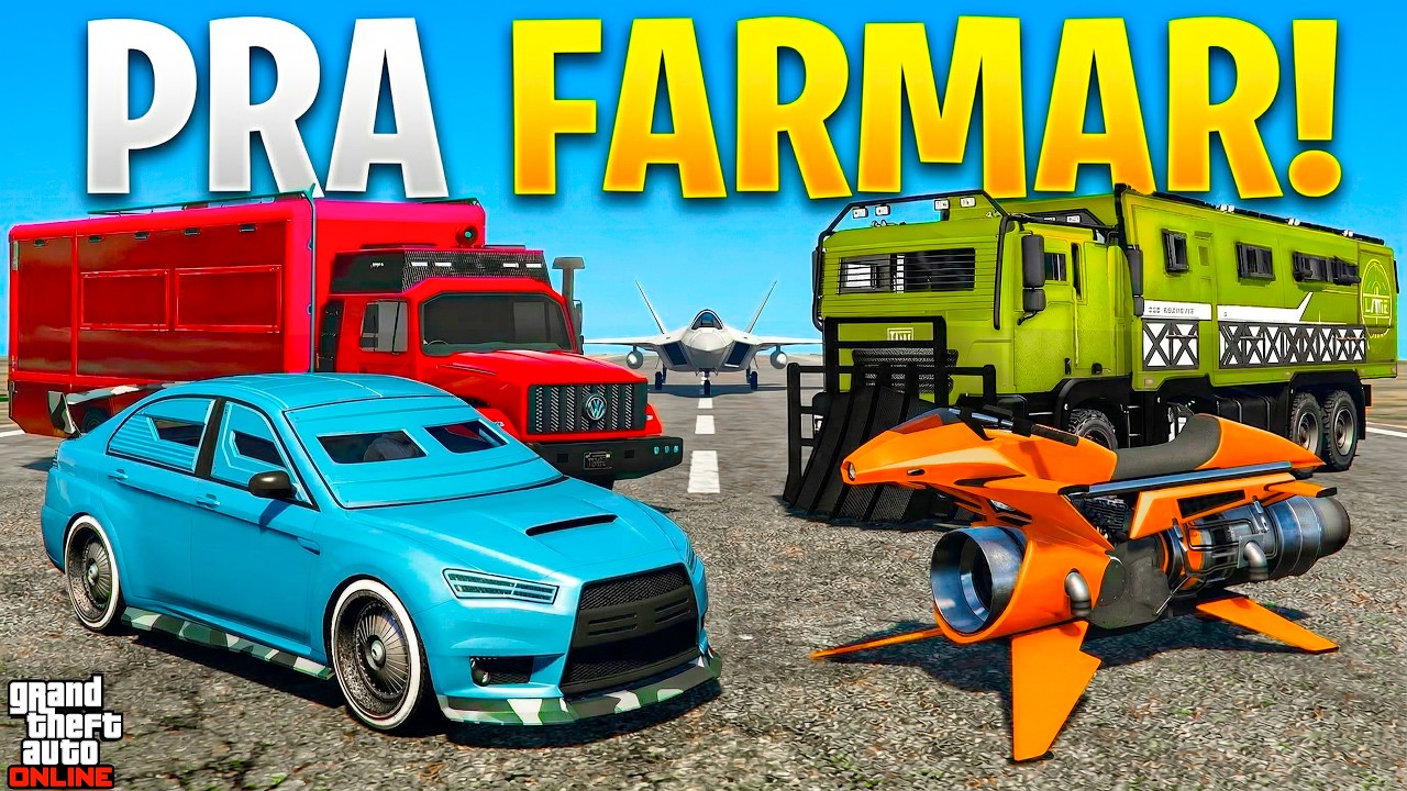 10 Veículos Pra Farmar MILHÕES SOLO no GTA Online