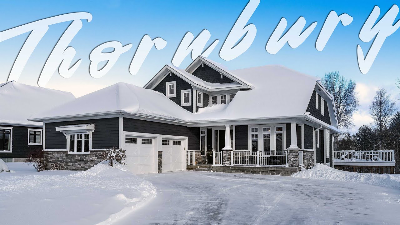 A real estate listing on 128 Timber Ln, Thornbury, Ontario .