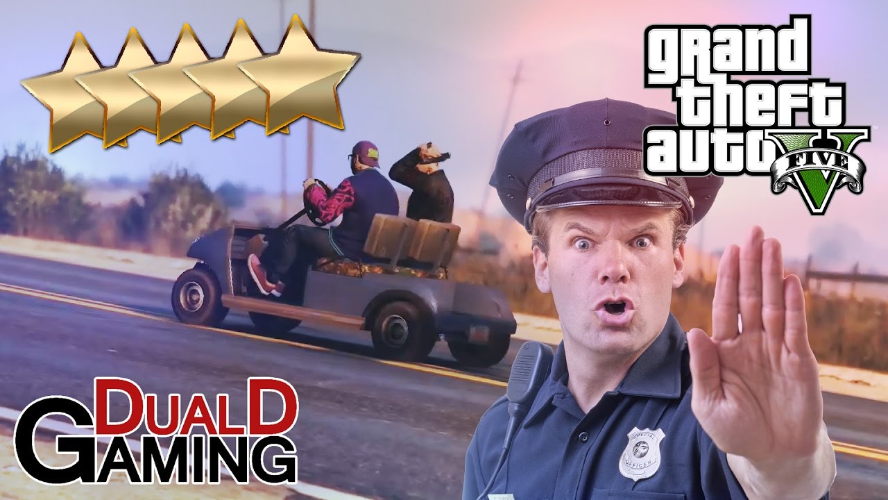 FEM STJÄRNOR MED EN GOLFBIL! | GTA 5 (online)