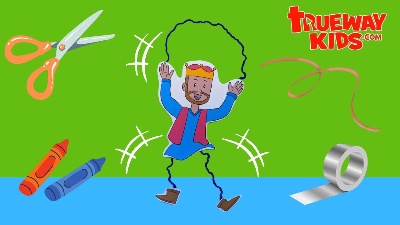 Easy Bible Craft for Kids: King David Dances