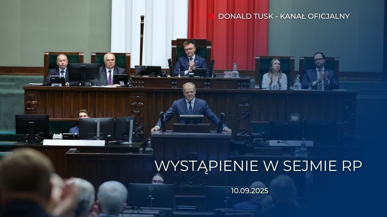 Donald Tusk: Wystąpienie w Sejmie RP, 10.09.2025