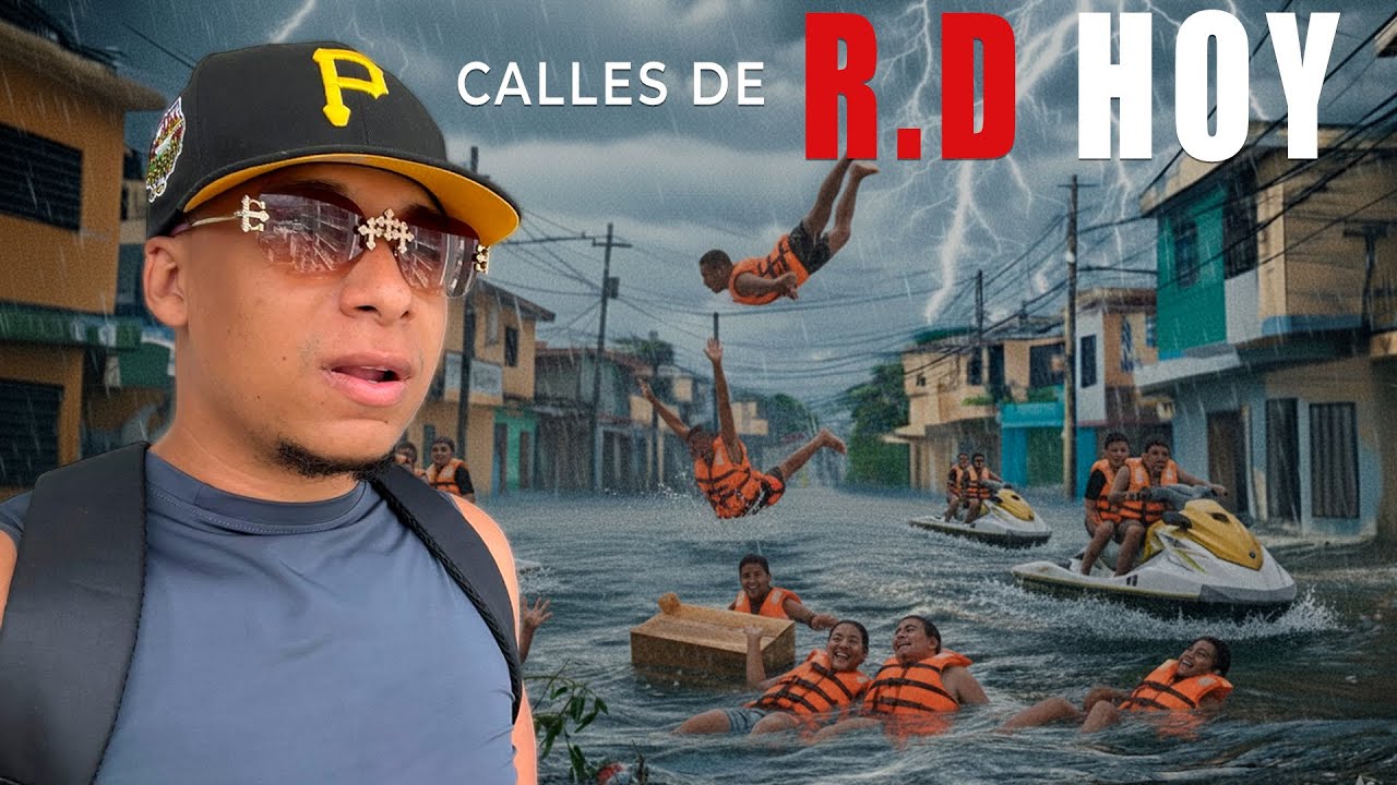 AS&Iacute; EST&Aacute;N LAS CALLES CON la Tormenta Tropical Melissa en RD