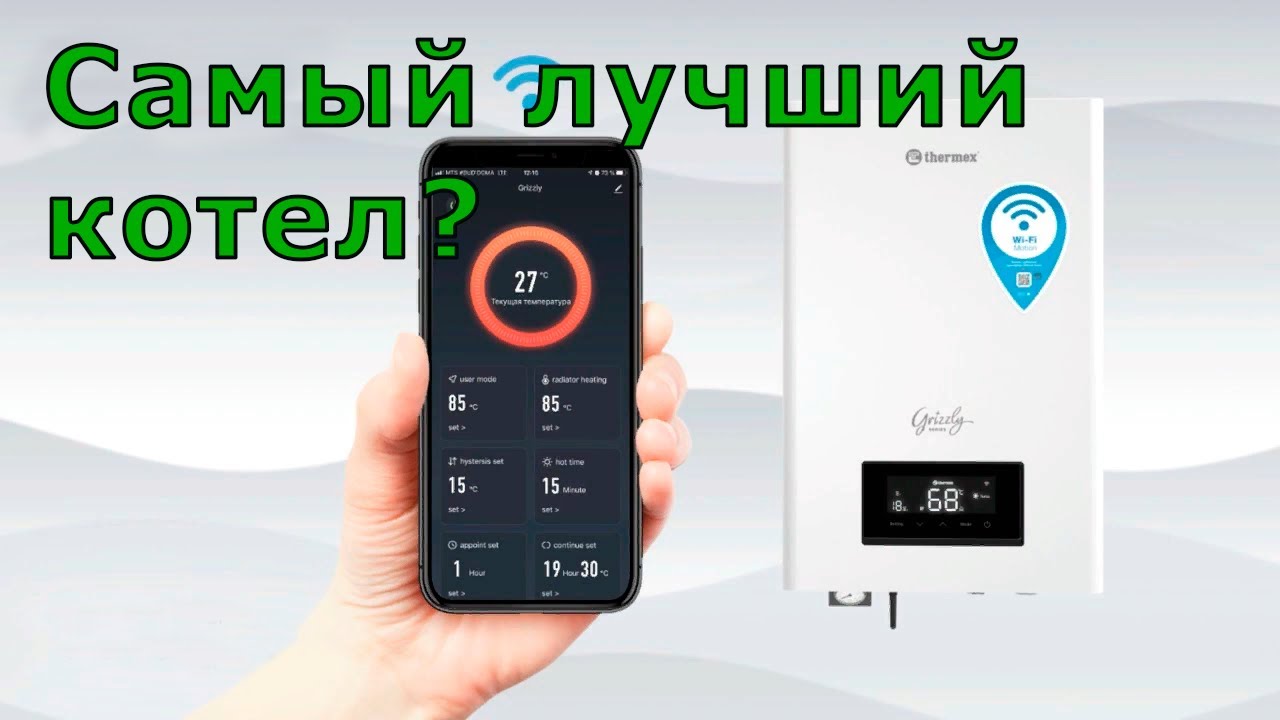 Отопление электрическим котлом Thermex Grizzly.