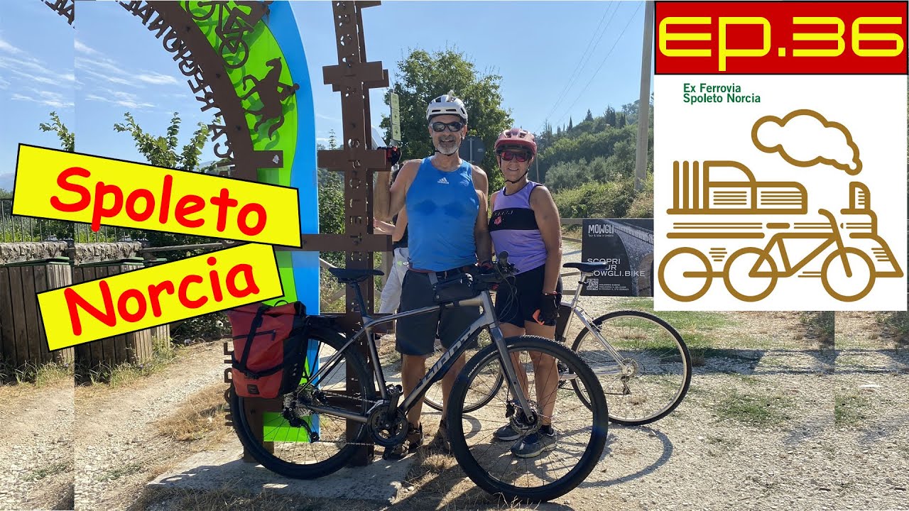Ep. 36 Ex Ferrovia Spoleto-Norcia. Fantastici trails in mountain bike!