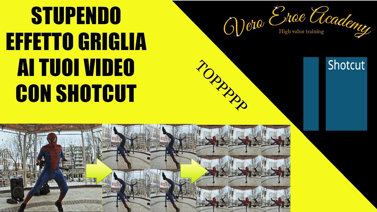 STUPENDO EFFETTO GRIGLIA CON SHOTCUT