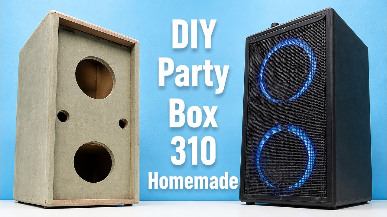 Diy  homemade partybox  bluetooth speaker | how to make  party box 310