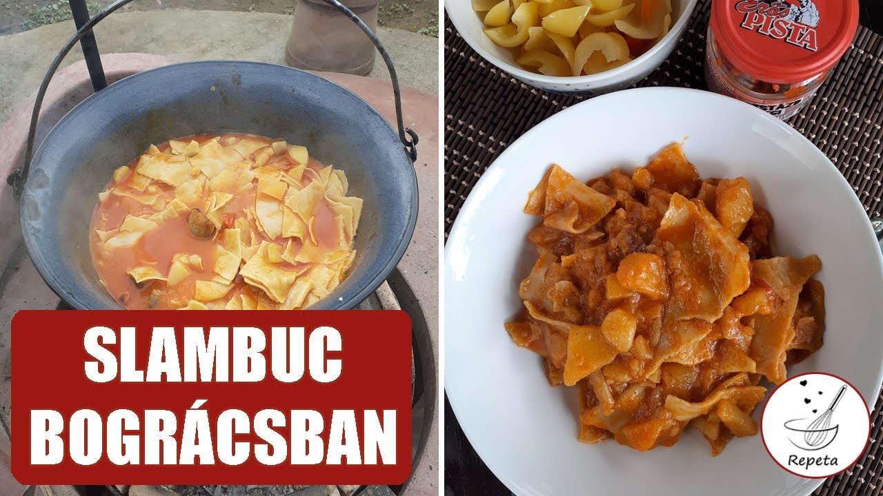 Slambuc/öreglebbencs/krumplis tészta/öhöm bográcsban 🍚 Hortobágyi pásztorétel egyszerűen