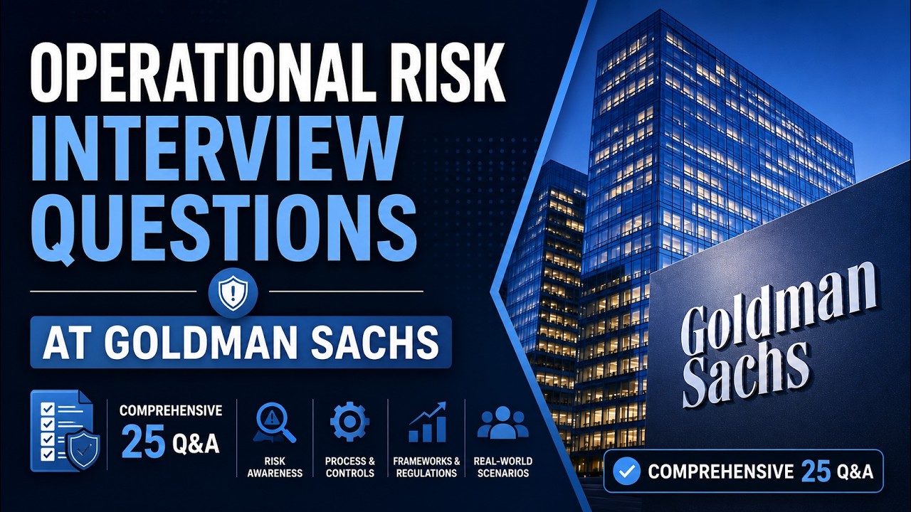 Вопросы для собеседования по операционным рискам в Goldman Sachs | Полный разбор 25 вопросов и от...