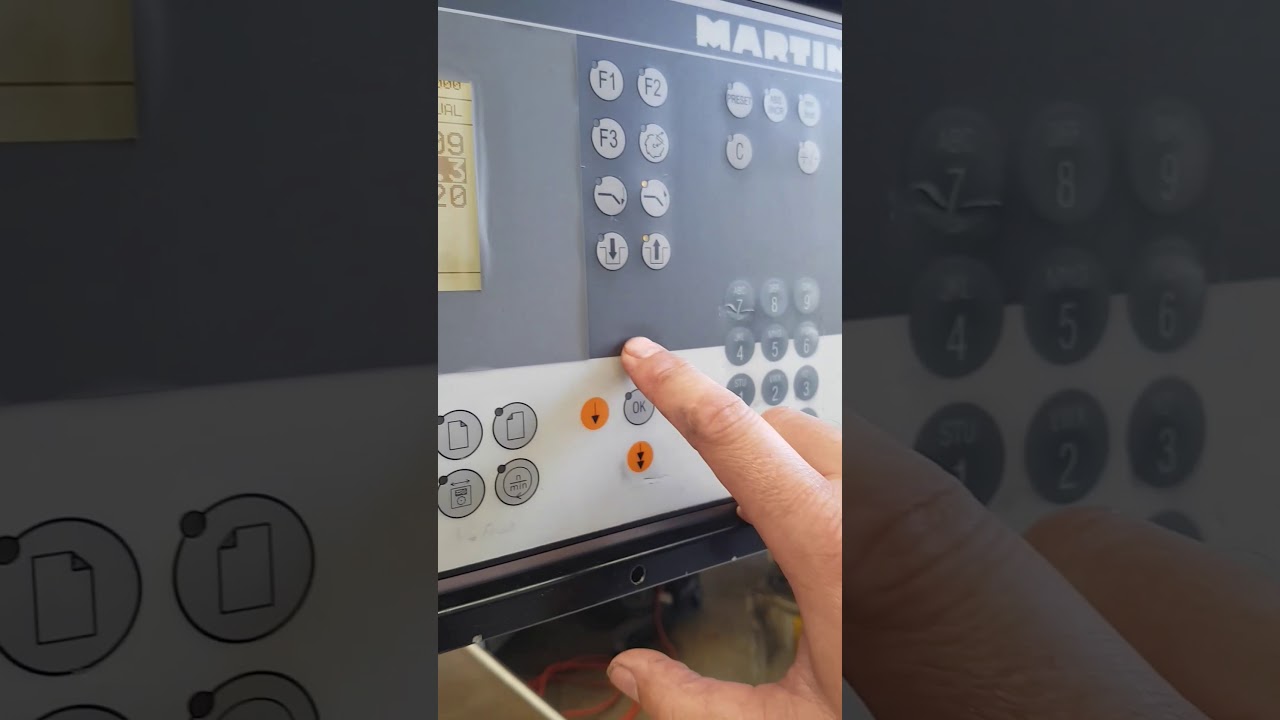 MARTIN T73CNC 3 Axis electronic scorer adjustment