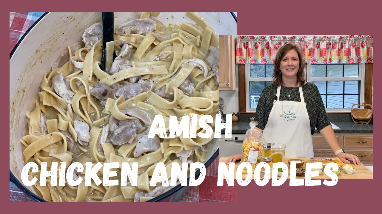 Amish Chicken and Noodles, Thick and creamy Comfort Food.
