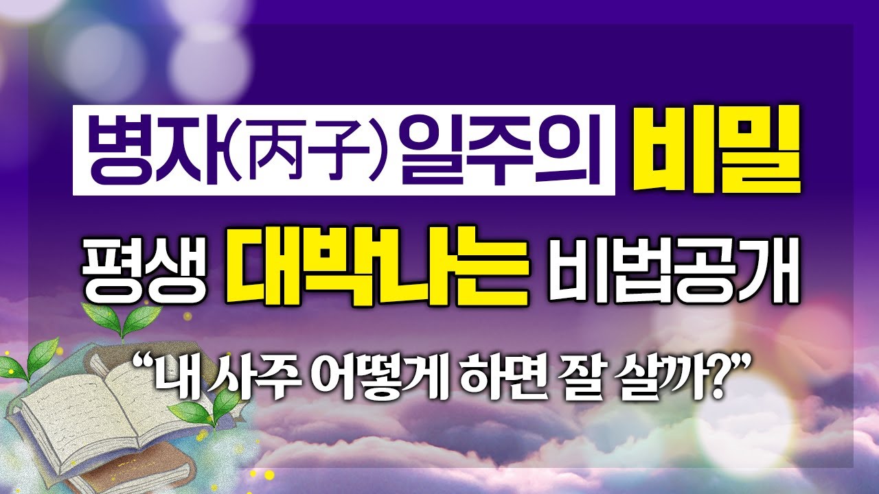 '이것'만 알아도 내 팔자 완전 정복 가능?! 평생 대박날 수 있는 비법 대공개｜병자(丙子)일주의 숨겨진 비밀 명운 命運