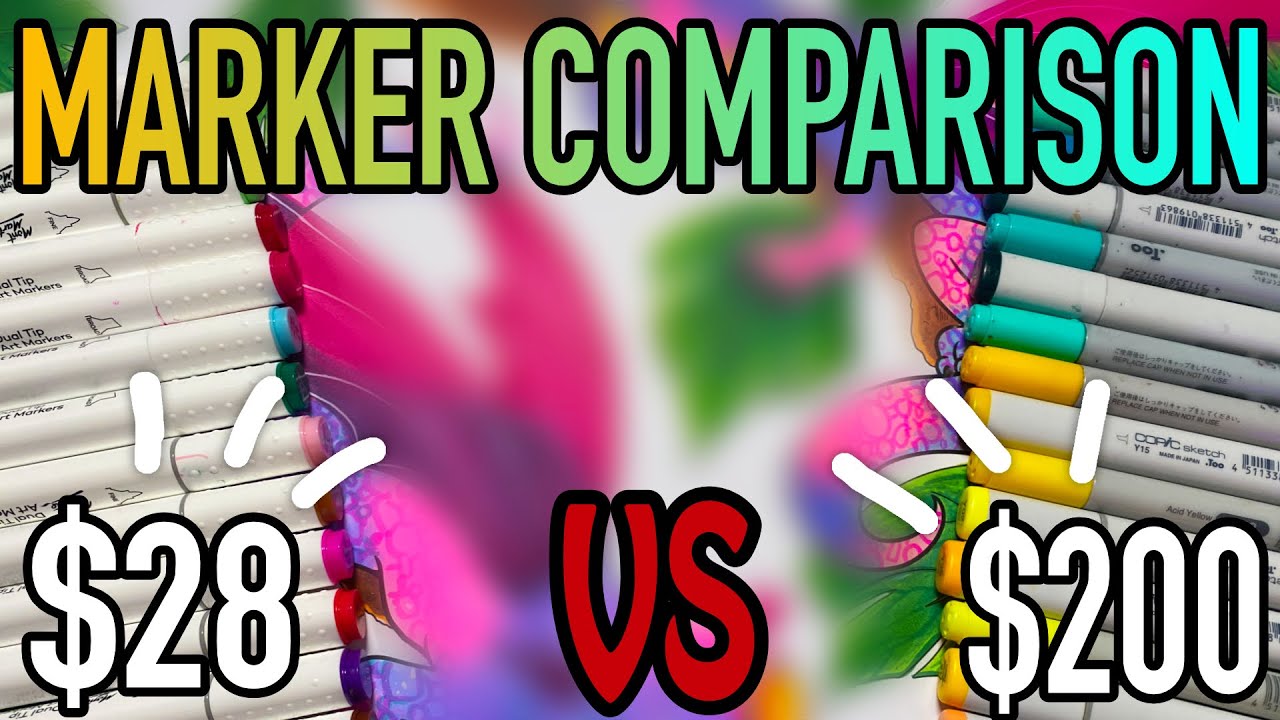 $28 vs $200 MARKERS! Do They Compare?!