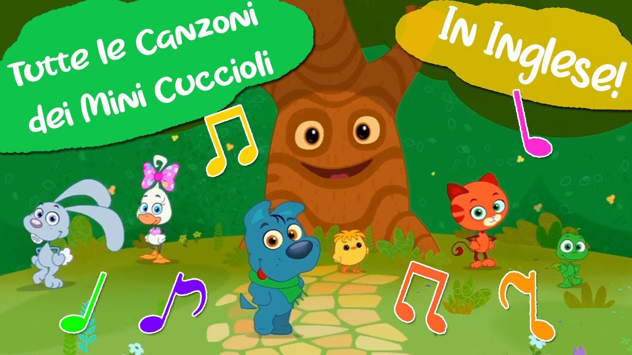 Compilation Sigle - Mini Cuccioli e i colori - Canzoni per bambini - in inglese SUB ITA