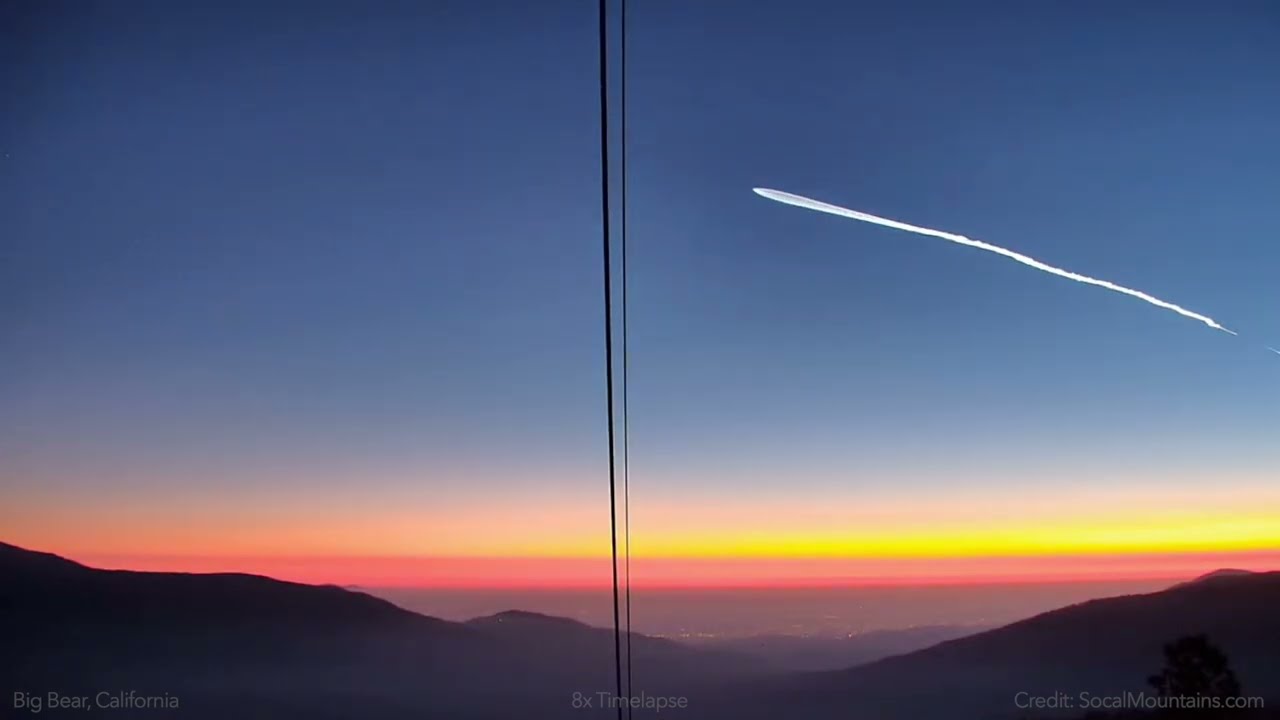 WOW! Watch SpaceX Falcon 9 Launch from Big Bear, California