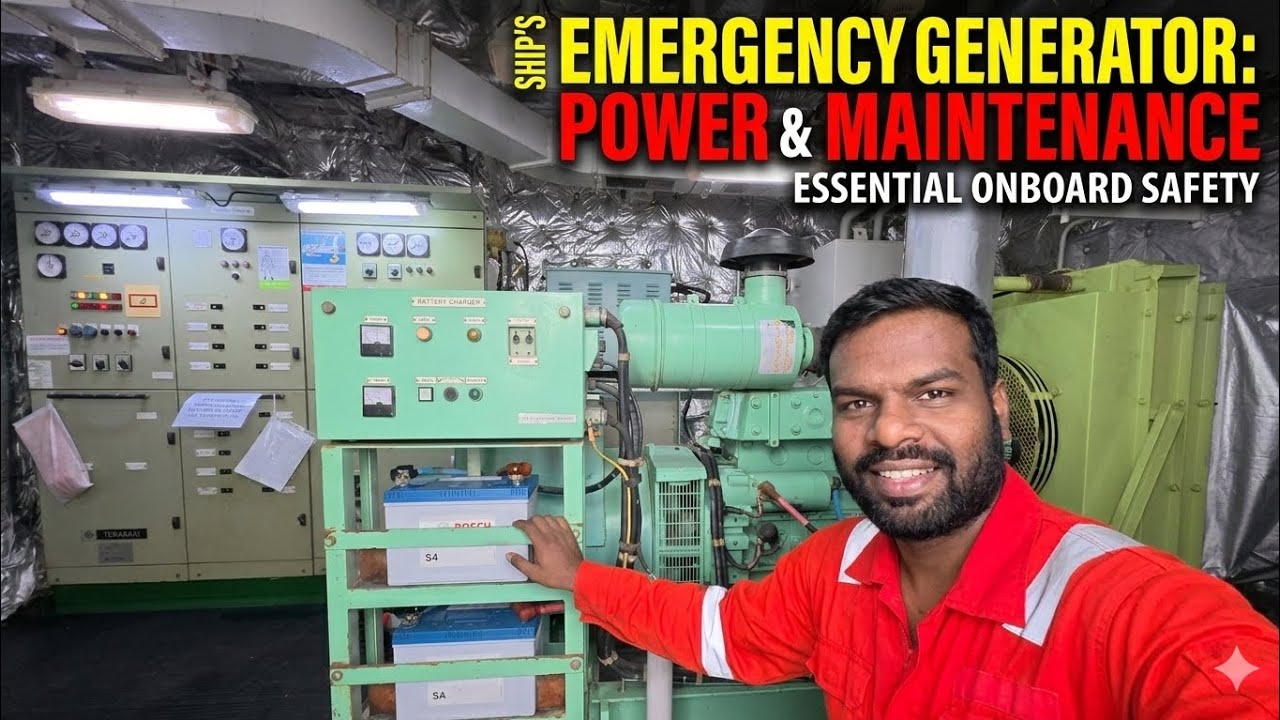 Emergency generator importance and ME lube oil bypass filter