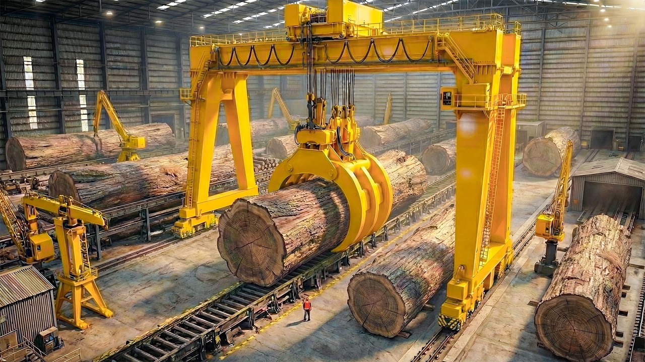 Inside the Largest Wood Sawmill Factory &ndash; How Plywood Is Made From Logs to Table (Full Process)