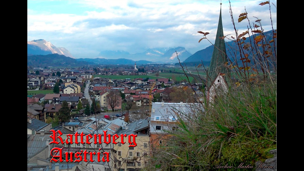 paseo por RATTENBERG en (AUSTRIA)el pueblo más pequeño Tirol PARROQUIA SAN JUAN BAUTISTA DE JADRAQUE