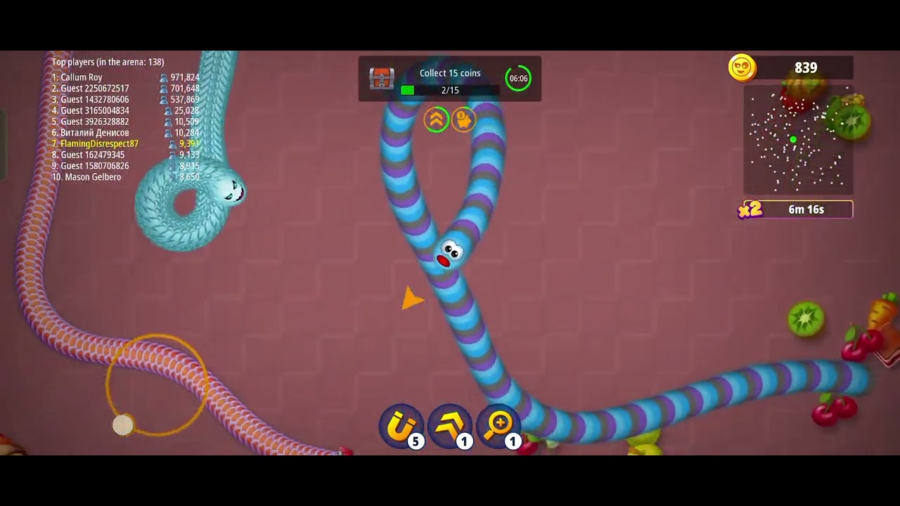 Snake worm 🪱🪱🪱#battle #gameplay #bigbattle 