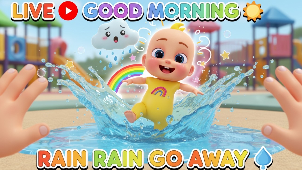 LIVE 🔴 Good Morning 🌞 + Rain Rain Go Away ☔ | Fun Baby Songs & Nursery Rhymes for Kids